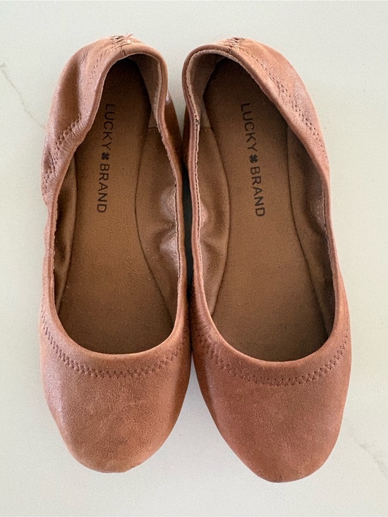 Lucky Brand Shoes - Lucky Brand Women's Brown Suede Ballet Flats